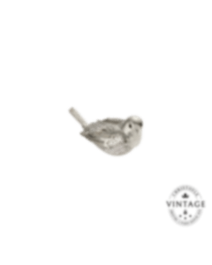 christofle Vintage Silvered Female Sparrow