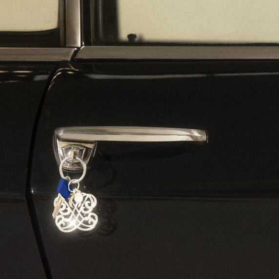 christofle sterling silver key chain lp - louis philippe  1