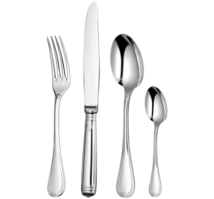 christofle flatware set for 6 people (24 pieces) malmaison  silver plat 1