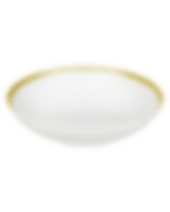Porcelain Soup Cereal Bowl Gold Finish