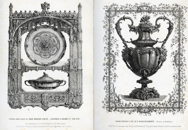 Extracts from the first illustrated Christofle catalog