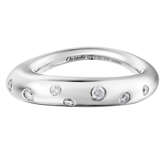 christofle 7 diamond bangle ring idole de christofle or et diamants whi 2