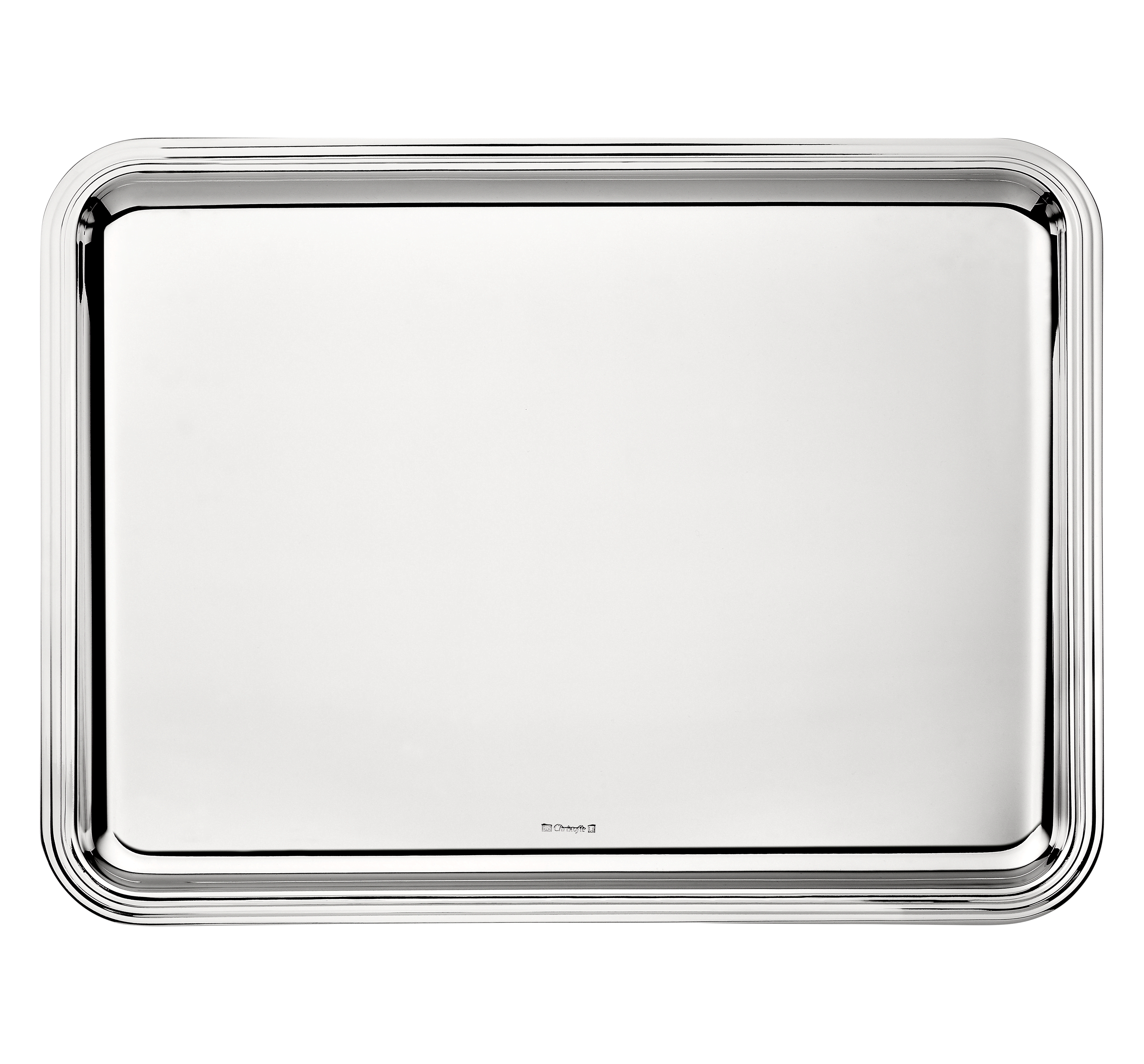 christofle plateau rectangulaire en métal argenté - 43 x 31 cm 1