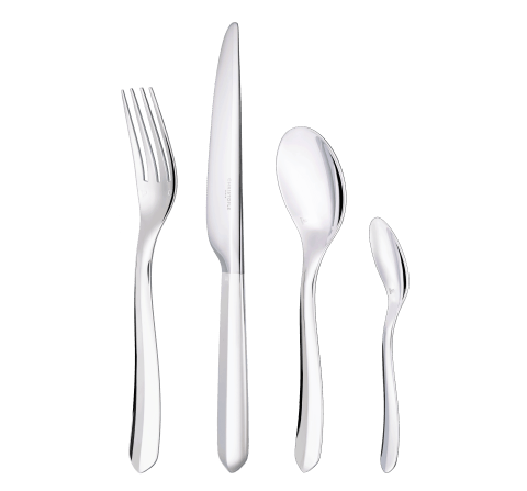 24-piece Silver-Plated Flatware Set for 6 People