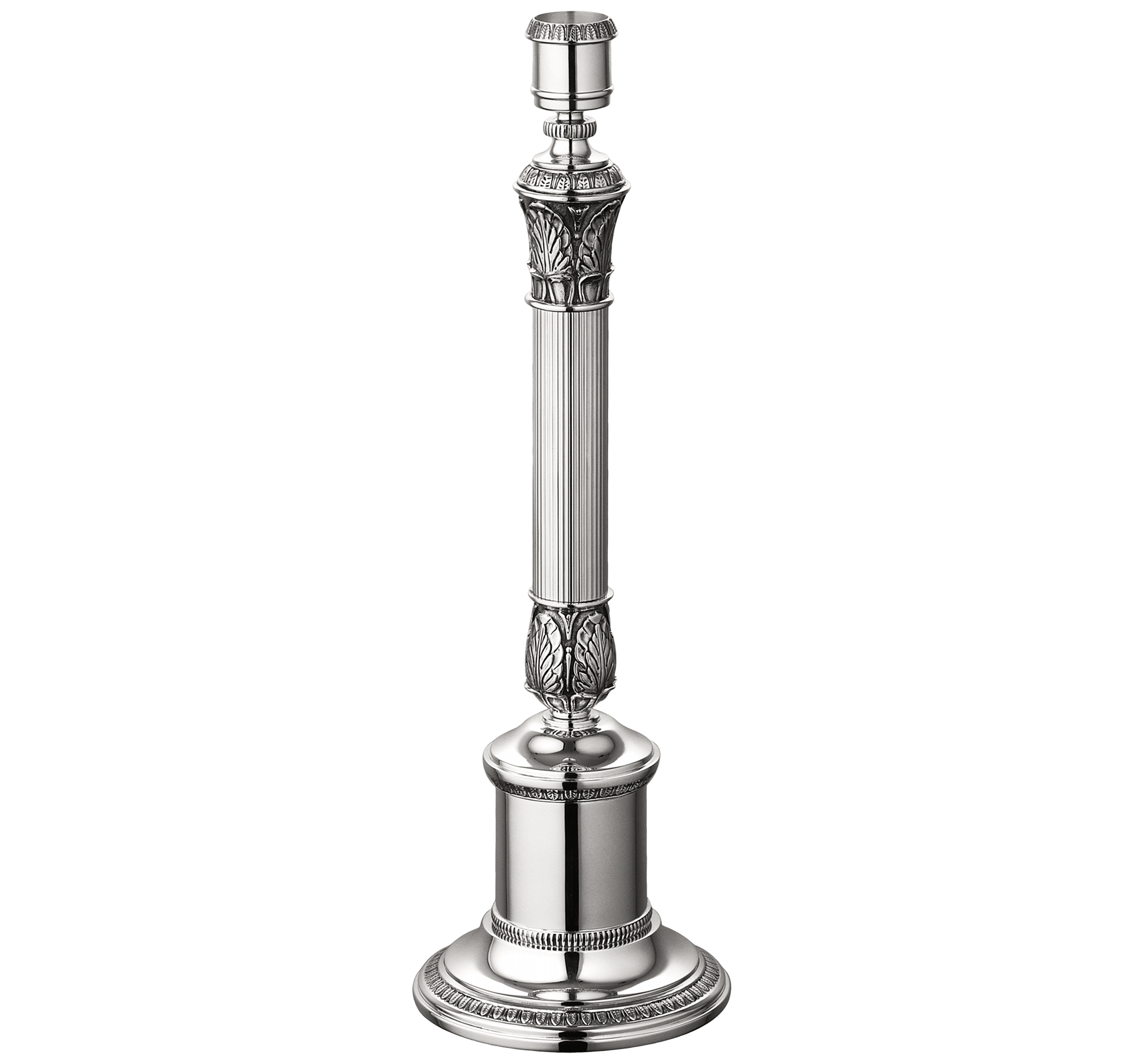 christofle flambeau 1 lumière en métal argenté 1