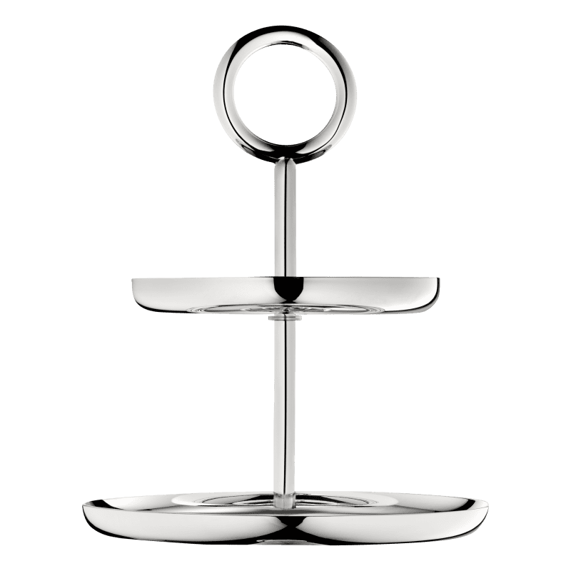Christofle 2-Tier Silver-Plated Dessert Stand Vertigo