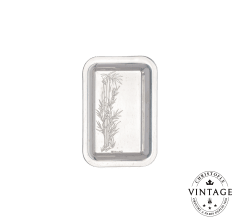 christofle vintage silvered bamboo herbarium rectangular tray 1