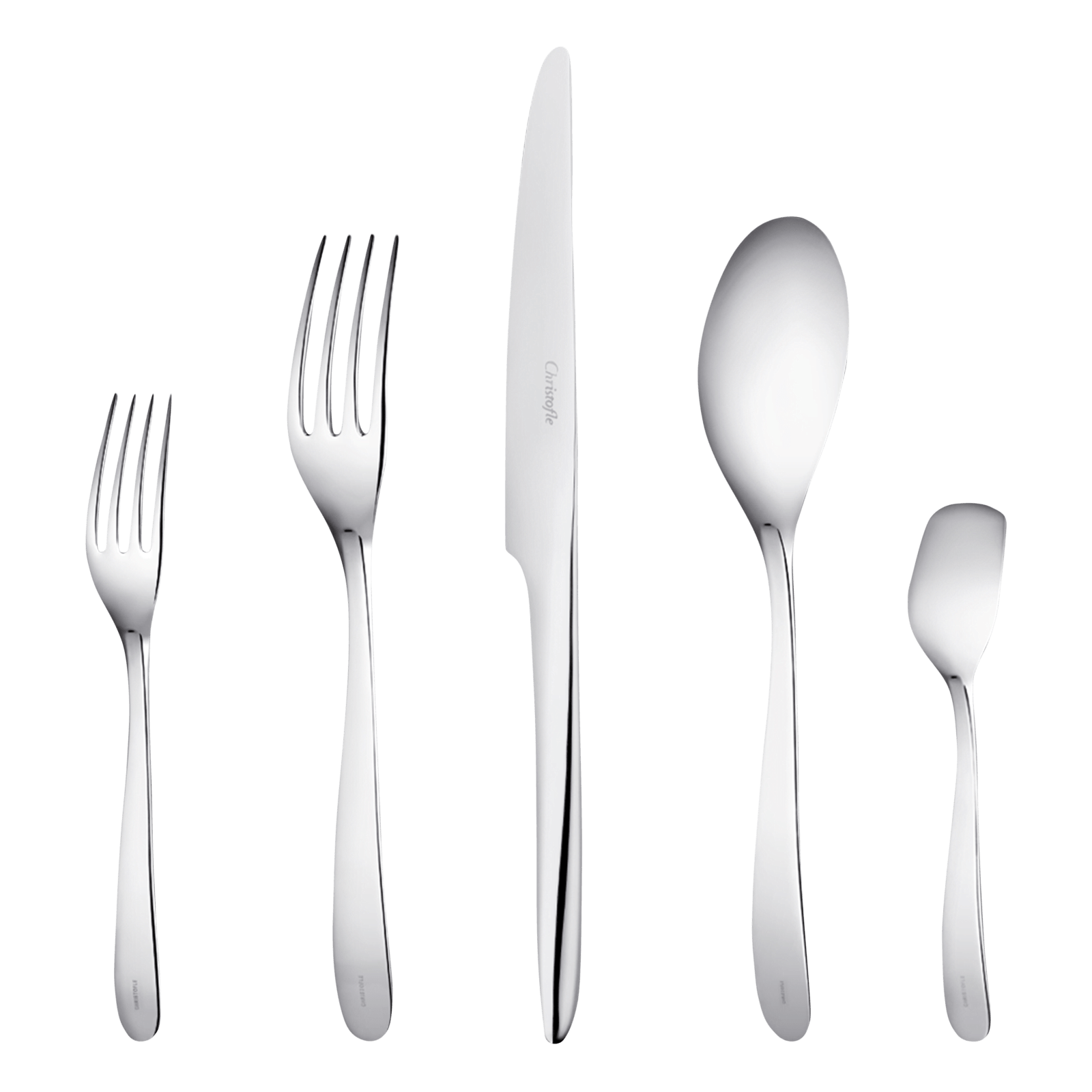 CHRISTOFLE L'AME DE CHRISTOFLE STAINLESS STEEL 5-PC PLACE SETTING #2401185 F/SH 