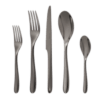 christofle 5-piece black stainless steel place setting 2