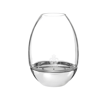 christofle clear hurricane in glass and stainless steel 1