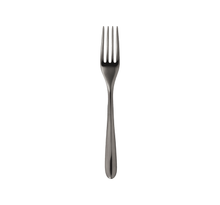 christofle stainless steel dessert fork - black colour 2