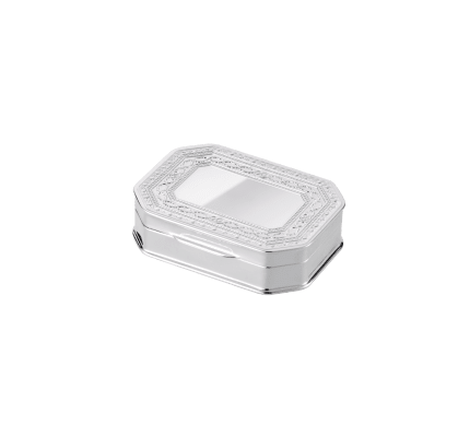 christofle silver-plated cut edges trinket box 0