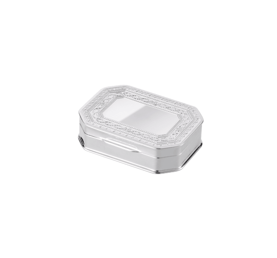 christofle silver-plated cut edges trinket box 0
