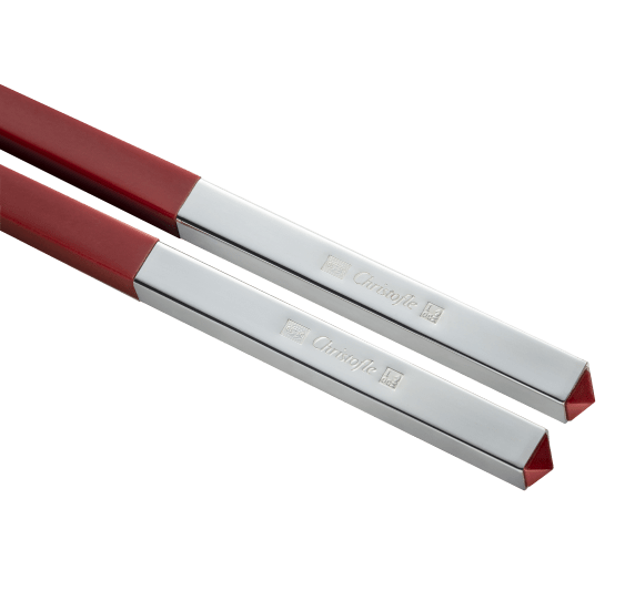 christofle set of two red chinese chopsticks and chopsticks rests 4