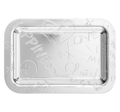 christofle tray 10x15 cm graffiti  silver plated 1