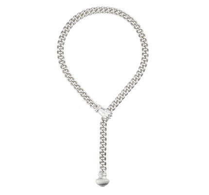 christofle sterling-silver necklace rhodium-plated 1