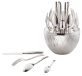 christofle mood flatware set for 6 people (24 pieces) - haute orfèvrerie 0