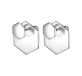 christofle front and back earrings code royale  sterling silver 2