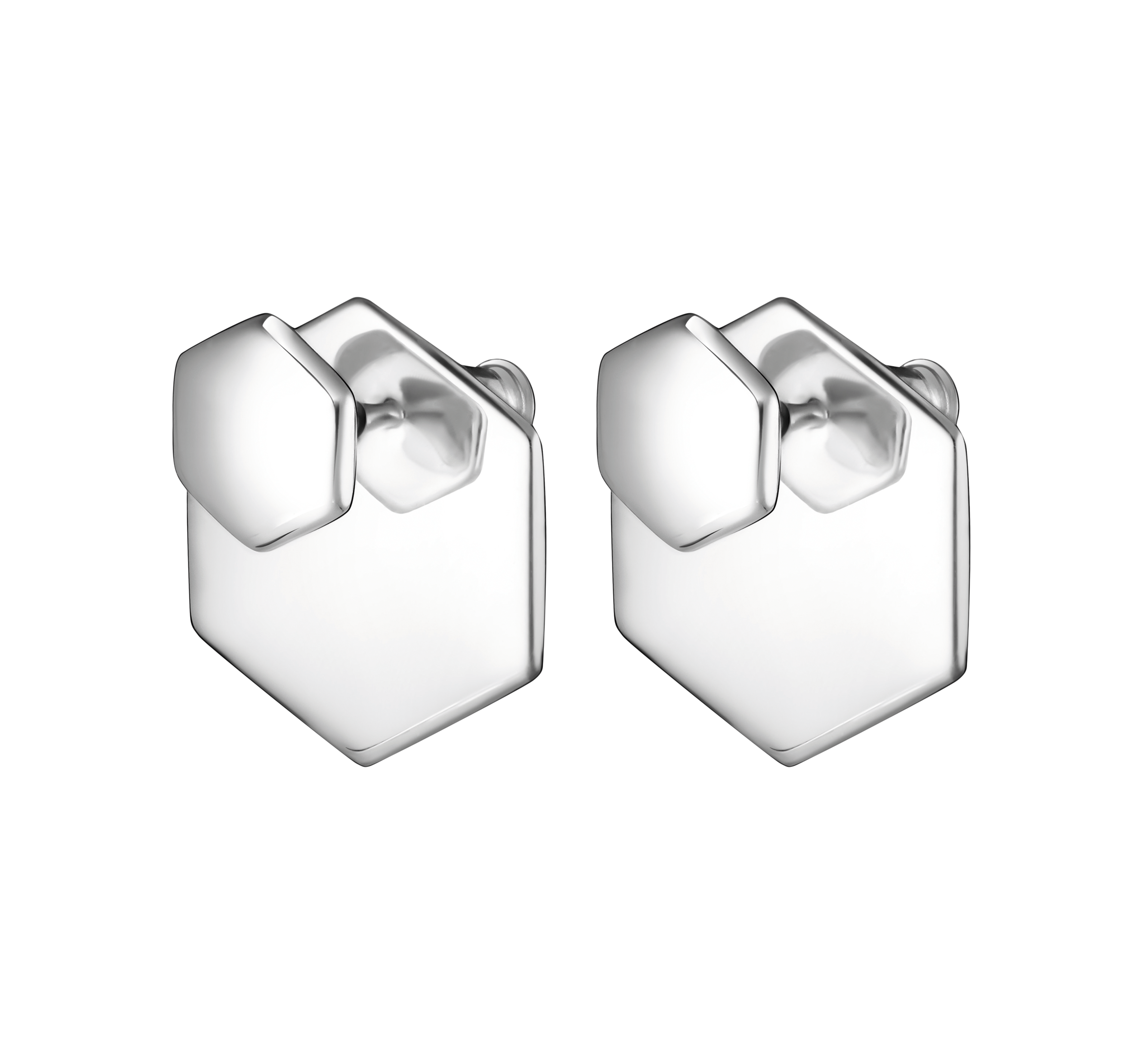 christofle front and back earrings code royale  sterling silver 2