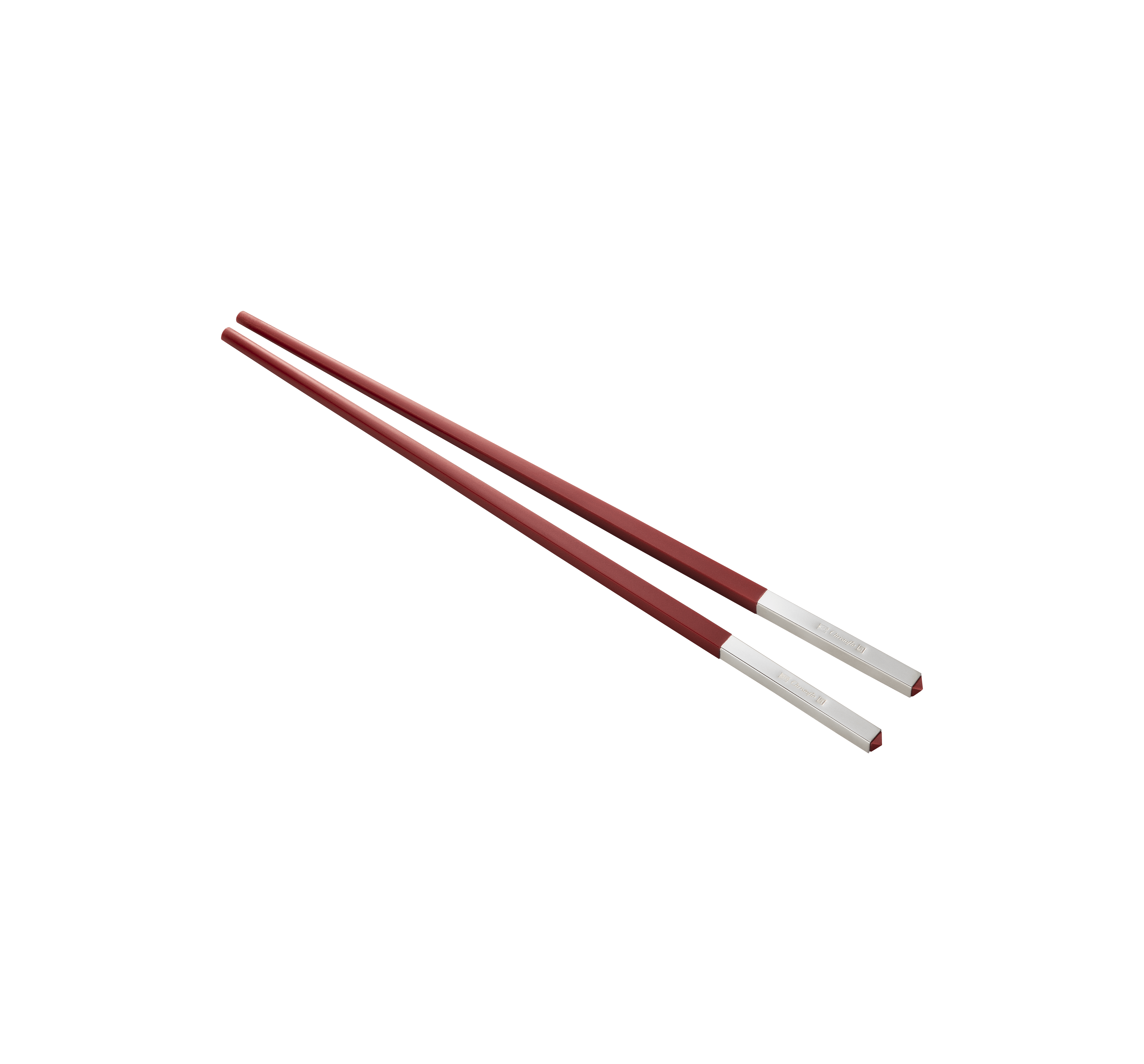 christofle coffret de baguettes chinoises rouges et repose-baguettes 2