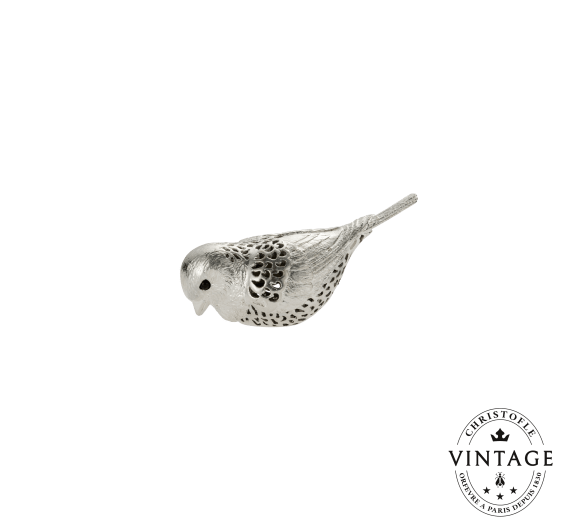 christofle small sparrow lumière d'argent, silverware - vintage 1