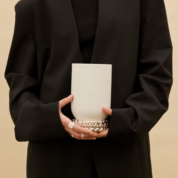 christofle small porcelain vase 3