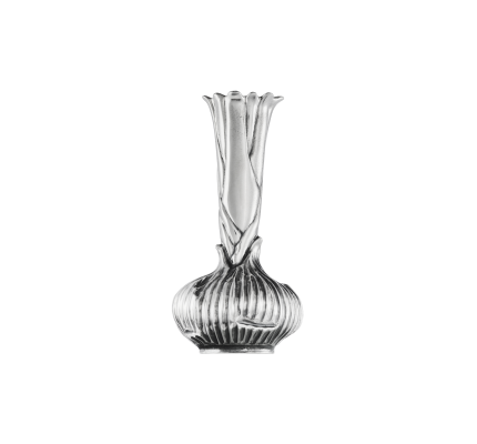 Silver plated Onion vase