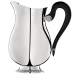 christofle Water pitcher Malmaison  Silver plated