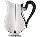 christofle water pitcher malmaison  silver plated 1