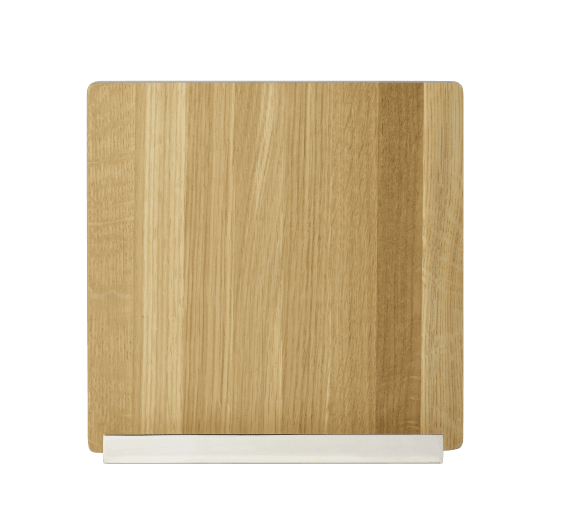 christofle knives block and cookbook/tablet holder in silver plated and oak 2