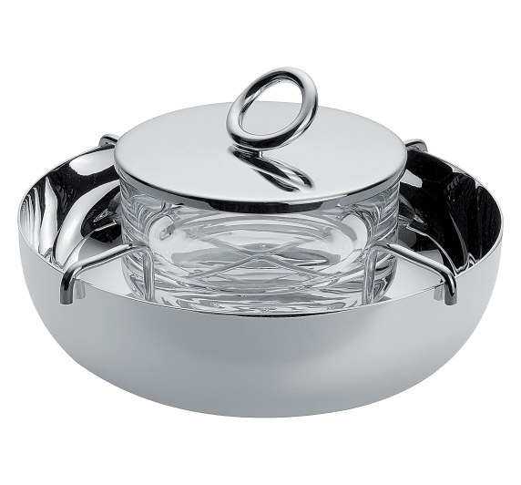 christofle small silver-plated caviar serving set 2