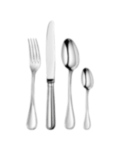 christofle 4-piece stainless steel flatware set 0