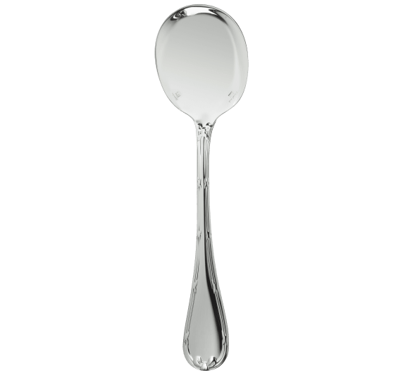 christofle cream soup spoon rubans  silver plated 3