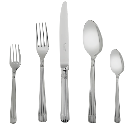 christofle individual place settings (5 pieces) osiris  stainless steel 1