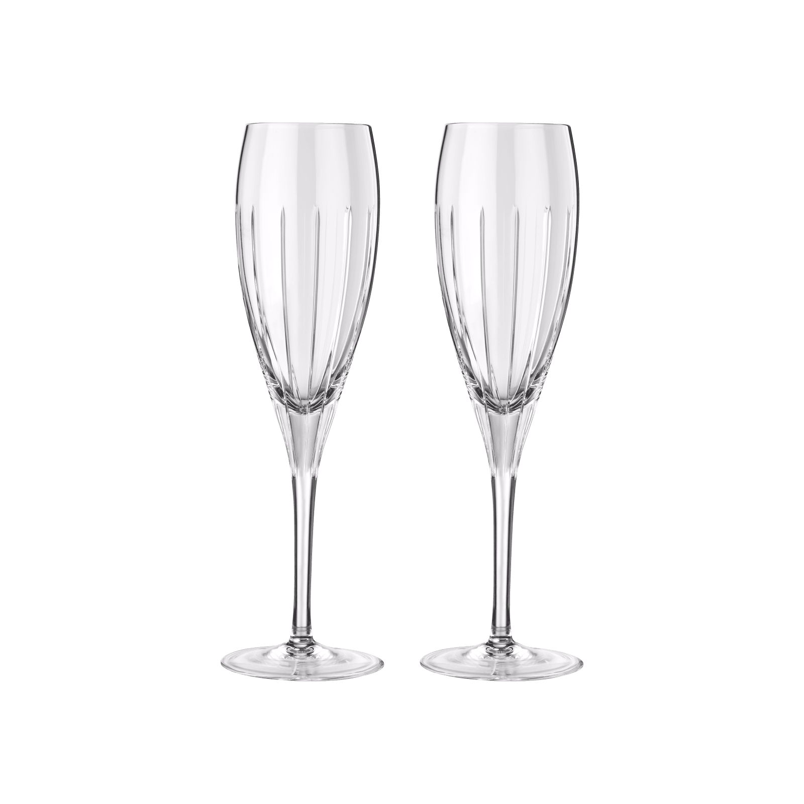 Crystal champagne flutes Set of 2 Iriana Christofle