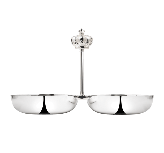 christofle silver plated double bowl 1