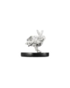 christofle agile rabbit in sterling silver - haute orfèvrerie 2