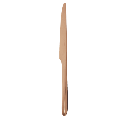 christofle stainless steel table knife - copper colour 3