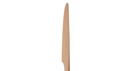 christofle stainless steel table knife - copper colour 3