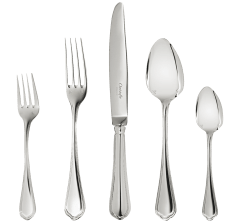 christofle individual place settings (5 pieces) spatours  silver plated 1