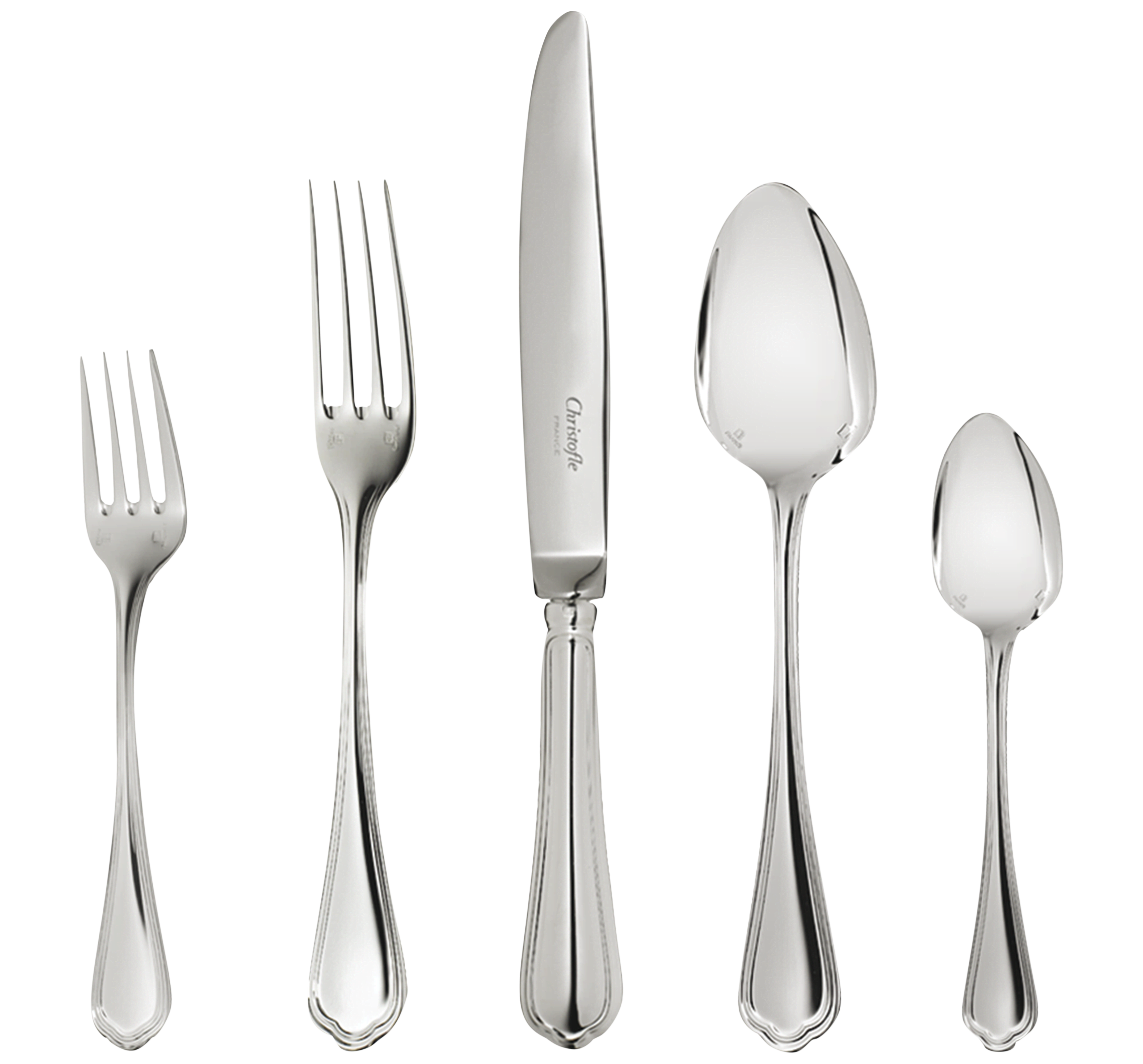 christofle silver-plated 5-piece place setting 1