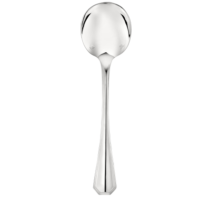 christofle silver-plated cream soup spoon  3