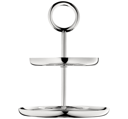 christofle 2-tier pastry stand  vertigo  silver plated 1