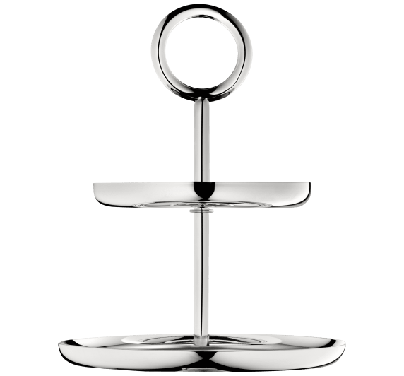 christofle 2-tier pastry stand  vertigo  silver plated 1