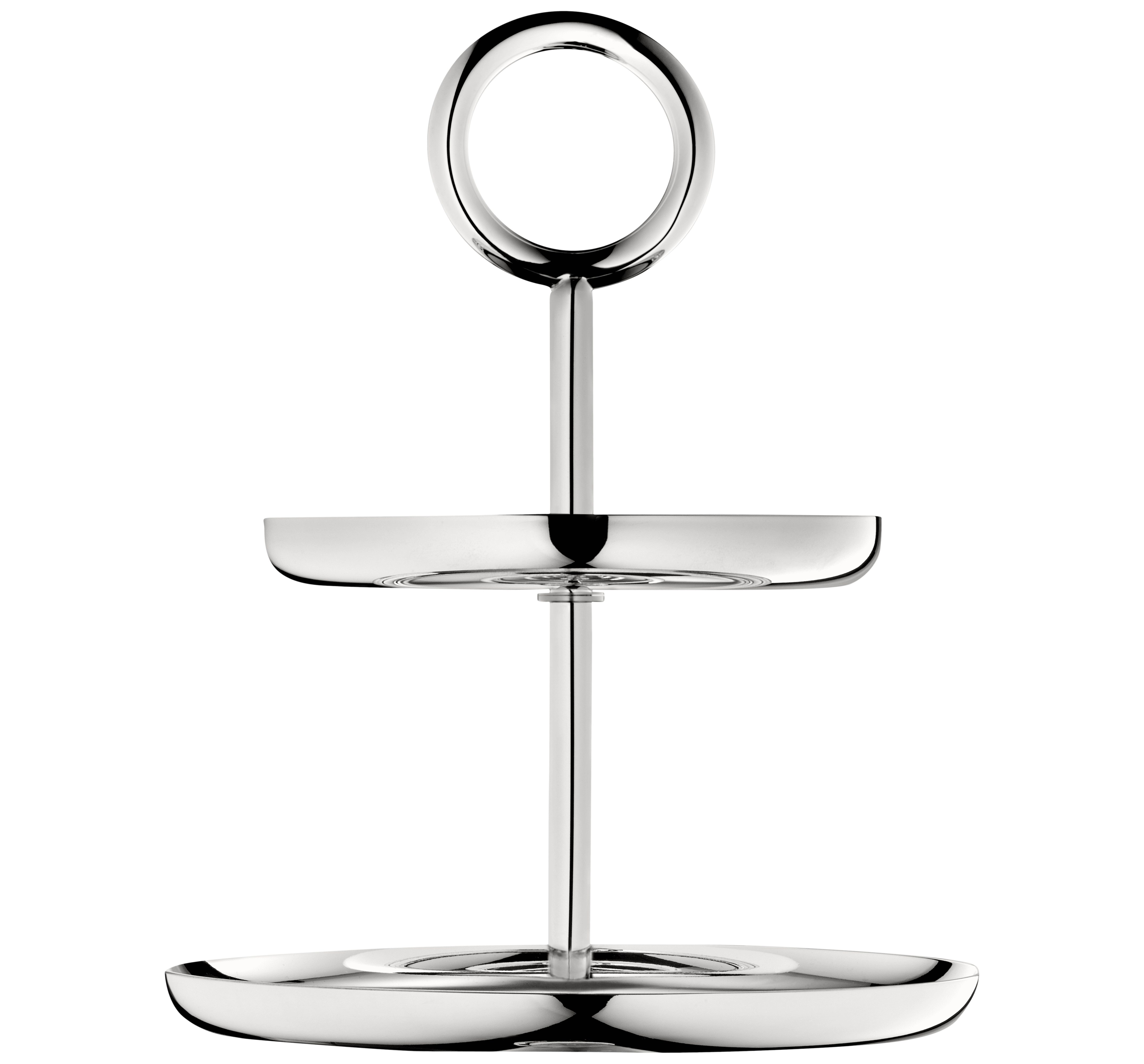 2-Tier Silver-Plated Dessert Stand Vertigo