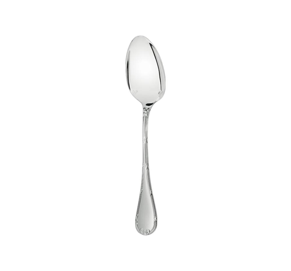 7 1/2" Christofle Rubans argenterie ovale Soupe Dessert Spoon sans monogramme 