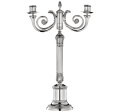 christofle Silver-Plated Candelabra For Two Candles
