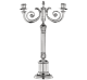 christofle Two light candelabra Malmaison  Silver plated