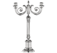 christofle two light candelabra malmaison  silver plated 1