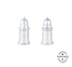 Salt and Pepper Shakers, Silwervare - Vintage